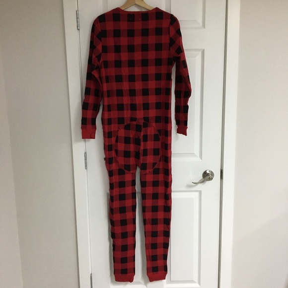 Snugabye buffalo plaid adult onesie, size S, XS. - Picture 13 of 16